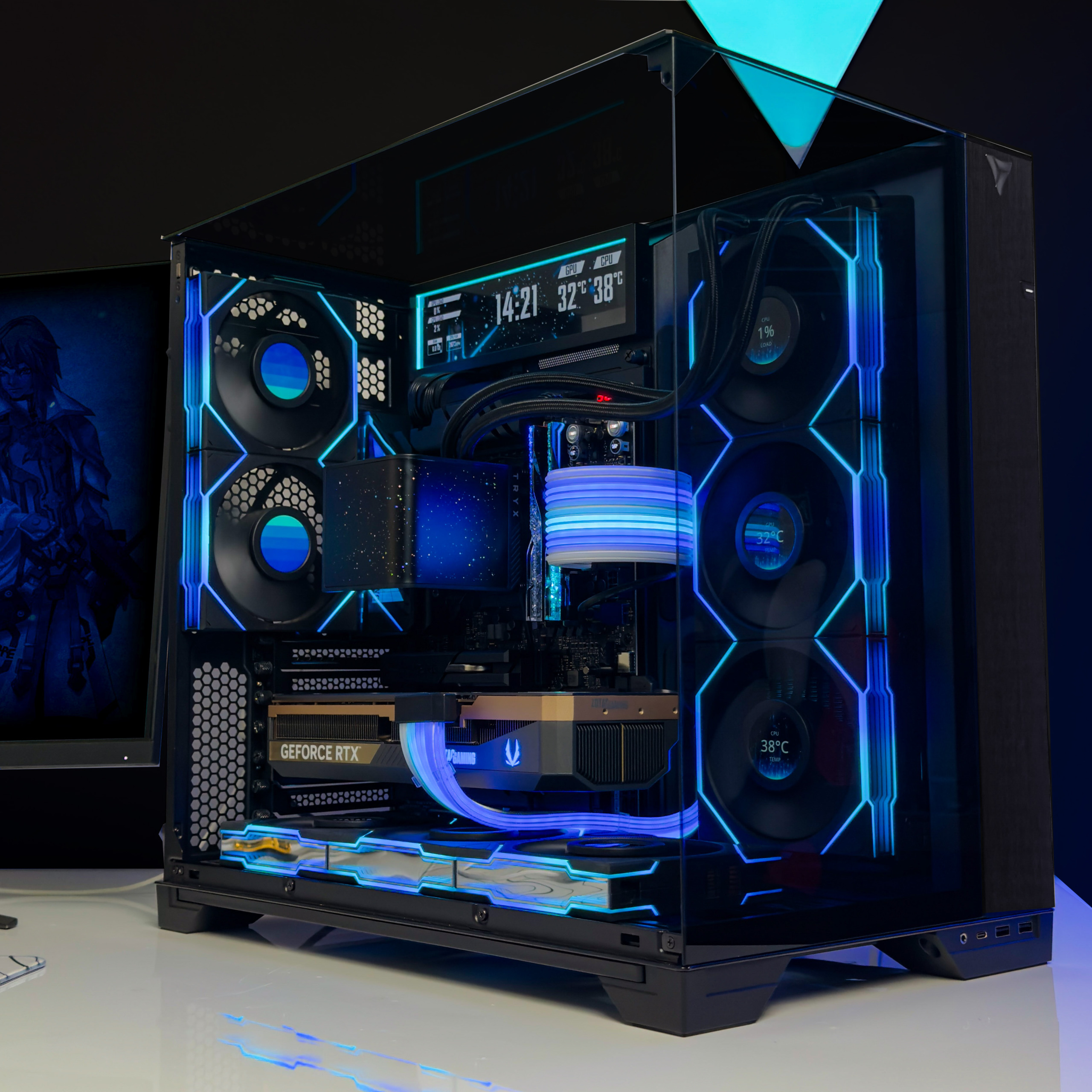 VRLA Tech O11 Custom black gaming PC build